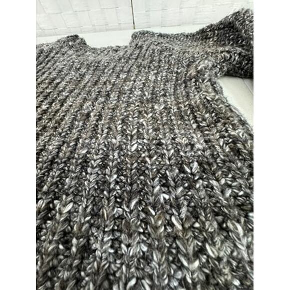 "525 AMERICA" Sweater Womens Cropped Chunky Knit Front Pocket SZ M Workwear Warm - Picture 11 of 11